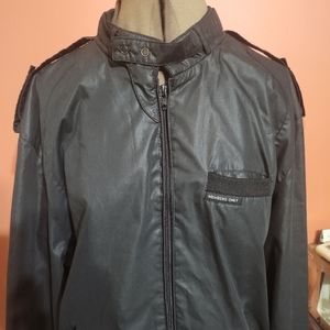 Members Only Vintage Black Jacket, Size 42 (L). Windbreaker MSRP $88